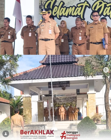 CAMAT LUMAJANG PIMPIN APEL BERSAMA