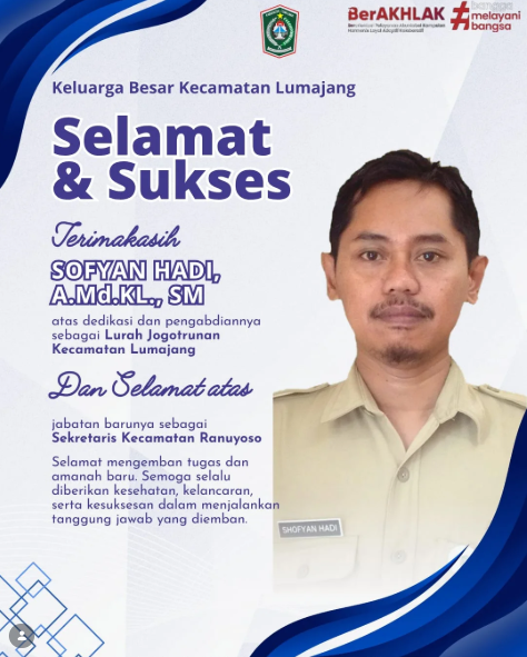 SELAMAT & SUKSES SOFYAN HADI, A.Md.,SM
