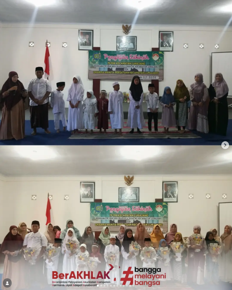 Kegiatan Pengajian Sakinah yang dirangkaikan dengan Santunan Anak Yatim