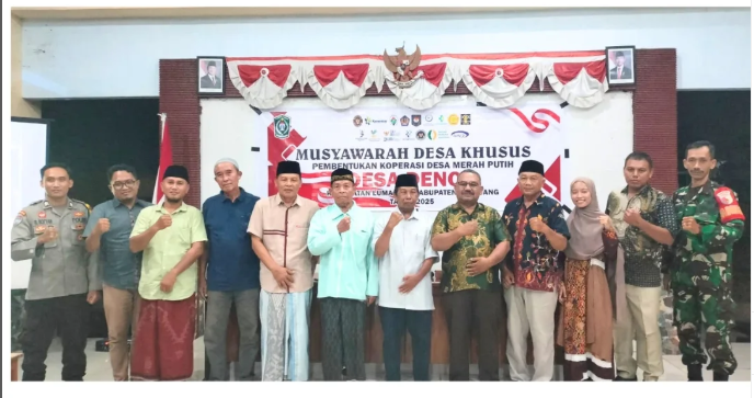 Musyarawah Desa Khusus dalan rangka Pembentukan Koperasi Merah Putih pada Desa Denok