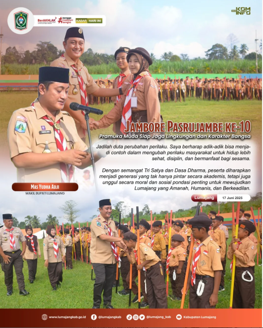 Jambore Pramuka Pasrujambe ke-10: Muda, Hebat, Peduli Lingkungan!