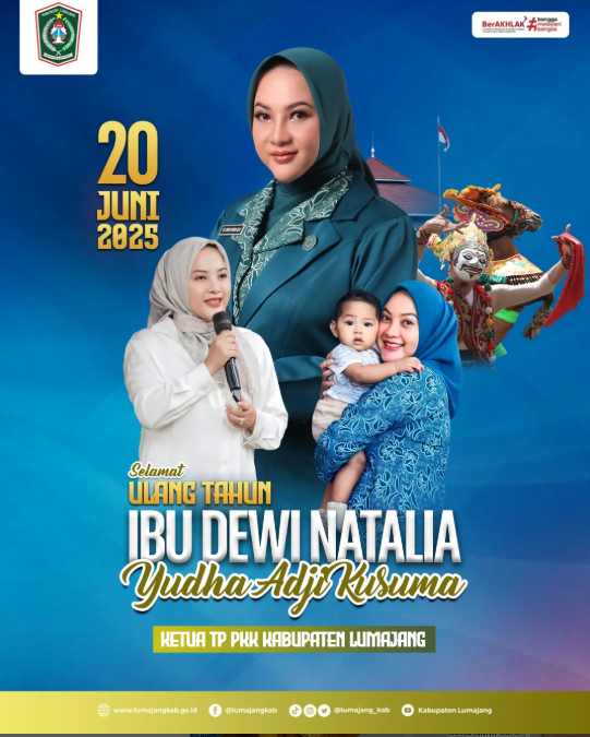 selamat ulang tahun ke-36 untuk Ketua Tim Penggerak PKK Kabupaten Lumajang