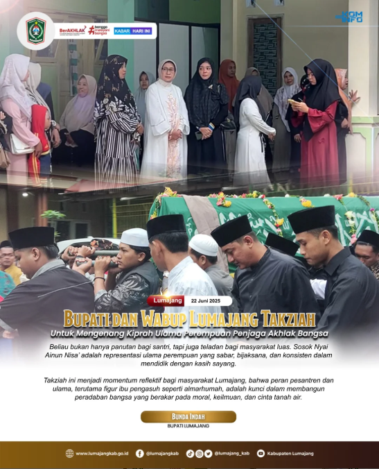 Bupati Lumajang, Bunda Indah, Sampaikan Duka dan Doa di Ponpes Kyai Syarifuddin