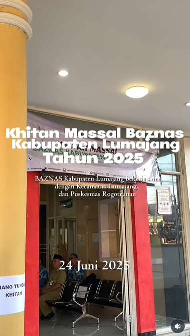 BAZNAS Kabupaten Lumajang Gelar Khitan Massal, 23 Anak Telah Dikhitan