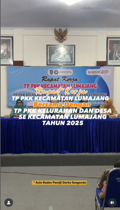 Rapat Kerja TP PKK Kecamatan Lumajang Tahun 2025: Perkuat Sinergi & Perhatian pada Kesehatan Ibu dan