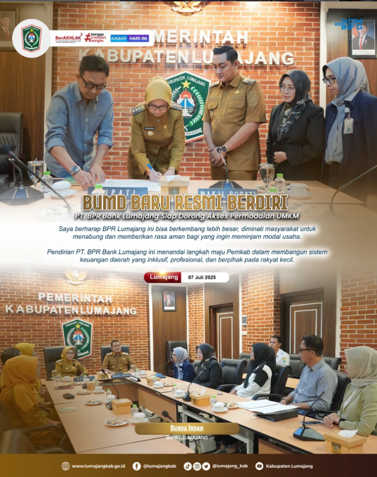 BUMD Baru Hadir! BPR Lumajang Siap Dukung UMKM Bangkit