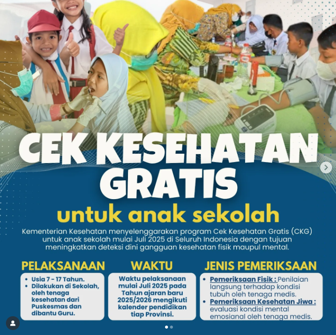 CKG atau Cek Kesehatan Gratis