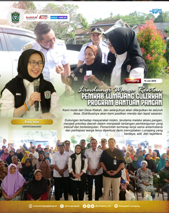 Pemkab Lumajang Hadir untuk Warga Rentan Lewat Bantuan Pangan Berkelanjutan 