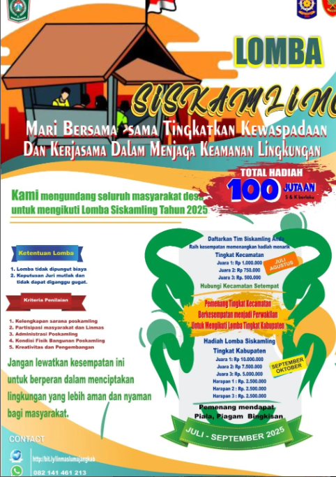 Yuk ikut Lomba Siskamling 2025! Dengan total hadiah 100 jutaan rupiah
