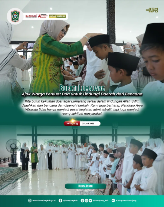Bupati Ajak Perkuat Doa untuk Lumajang