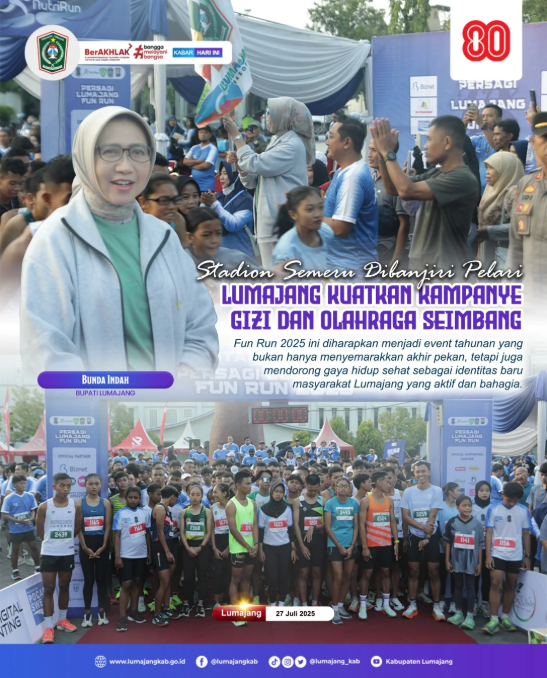 Semangat sehat membuncah di Stadion Semeru! 