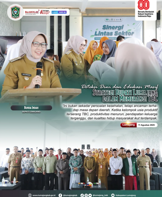 Bersama Bunda Indah, kita lawan TBC dengan DETEKSI DINI dan EDUKASI MASIF! 