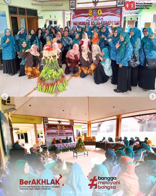  Lomba Menghias Tumpeng Antar RW Kelurahan Jogoyudan 