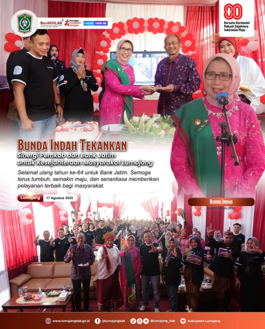 Bunda Indah Tekankan Sinergi Pemkab dan Bank Jatim untuk Kesejahteraan Masyarakat Lumajang