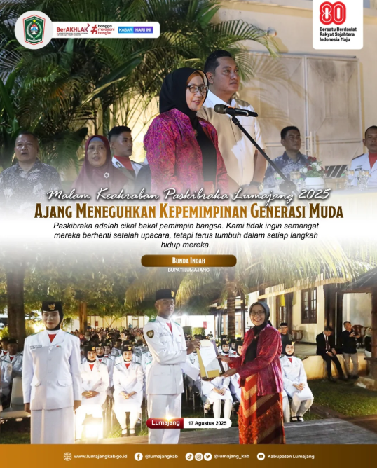 Malam Keakraban Paskibraka Lumajang 2025, Ajang Meneguhkan Kepemimpinan Generasi Muda 