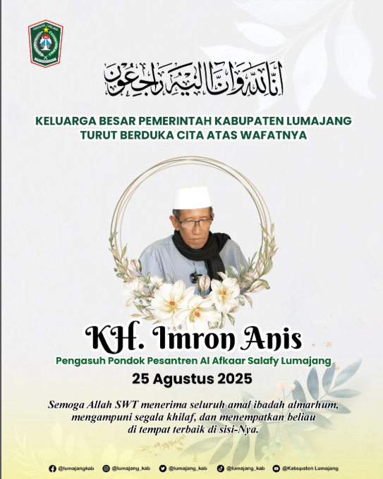 Wafatnya KH. Imron Anis Pengasuh Pondok Pesantren Al Afkaar Salafy Lumajang