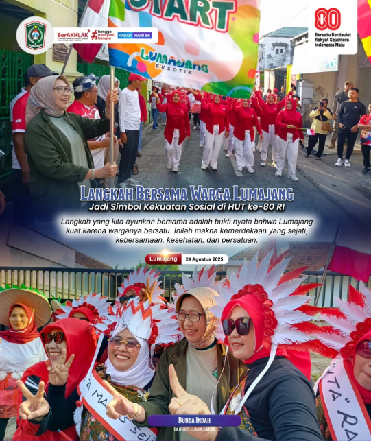 jalan santai HUT ke-80 RI