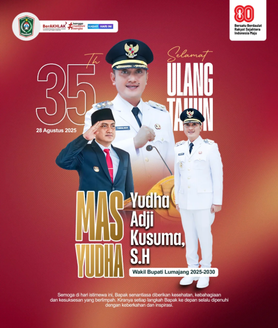 Ulang Tahun Wakil Bupati Lumajang, Mas Yudha Adji Kusuma