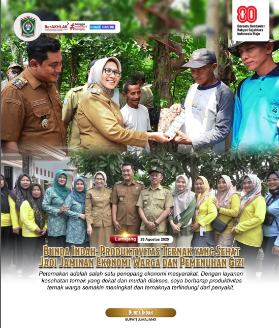 Bunda Indah Produktivitas Ternak Yang Sehat Jadi Jaminan Ekonomi Warga dan Pemenuhan Gizi