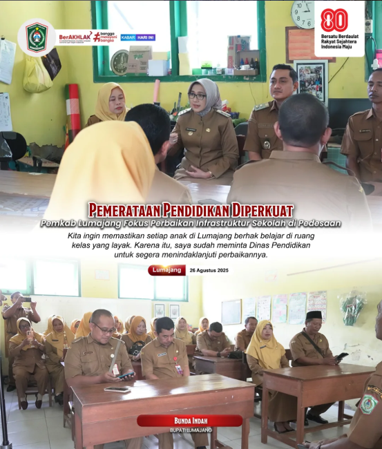  Bupati Lumajang, Bunda Indah, menegaskan komitmen Pemkab Lumajang