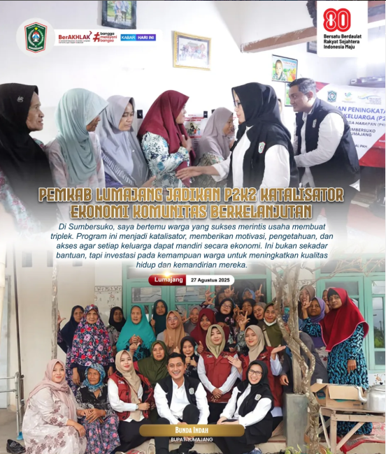 Pemkab Lumajang Jadikan P2K2 Katalisator Ekonomi Komunitas Berkelanjutan
