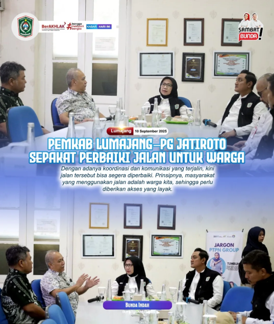Pemkab Lumajang–PG Jatiroto Sepakat Perbaiki Jalan untuk Warga