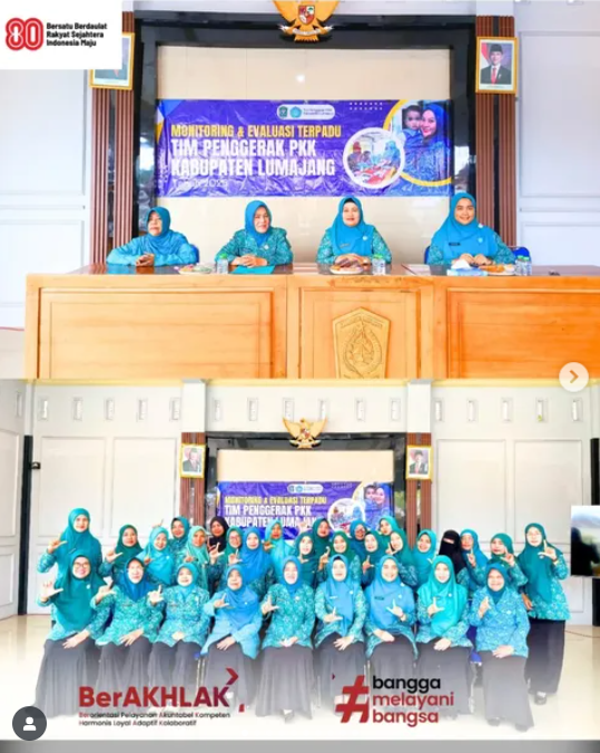 Kegiatan Monitoring dan Evaluasi (Monev) Terpadu PKK Kab. Lumajang