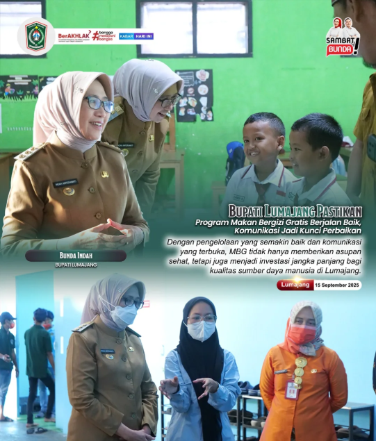 Bupati Lumajang Pastikan Program Makan Bergizi Gratis Berjalan Baik, Komunikasi Jadi Kunci Perbaikan
