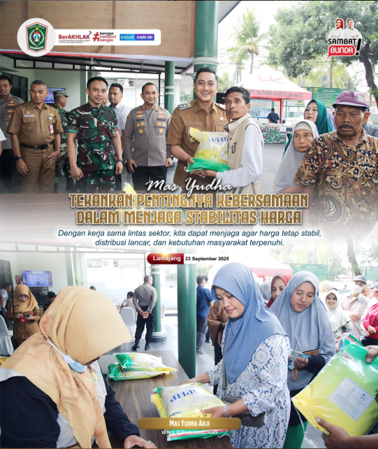 Mas Yuda Pentingnya Kebersamaan Dalam Menjaga Stabilitas Harga.