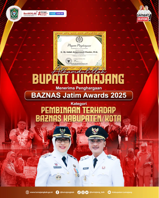 Selamat kepada Bupati Lumajang, Indah Amperawati