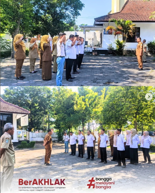 CAMAT LUMAJANG PIMPIN APEL PAGI