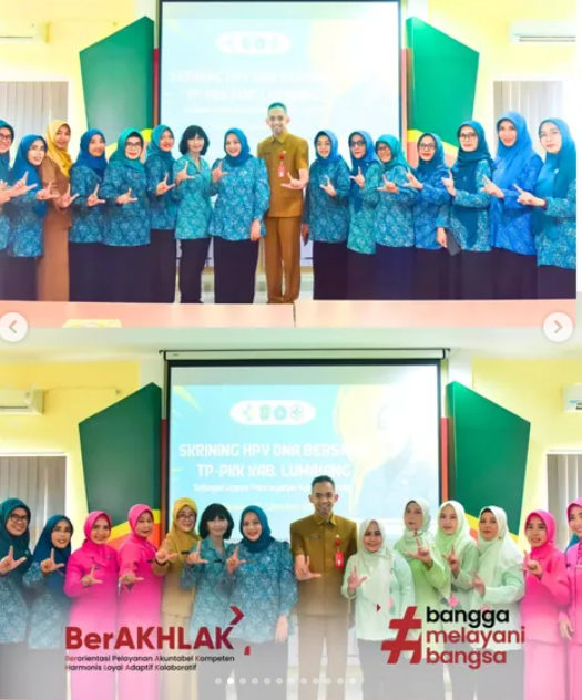 TP. PKK Kecamatan mengikuti kegiatan Skrining HPV DNA