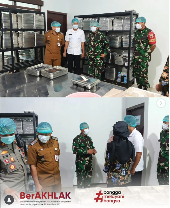 Camat Lumajang melaksanakan kunjungan kerja dan peninjauan ke SPPG Mandiri/Hybrid
