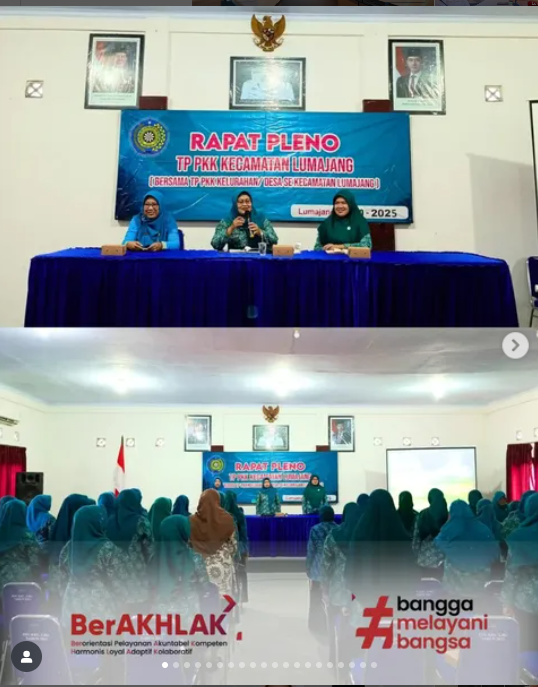 KETUA TP PKK PIMPIN RAPAT PLENO TP PKK