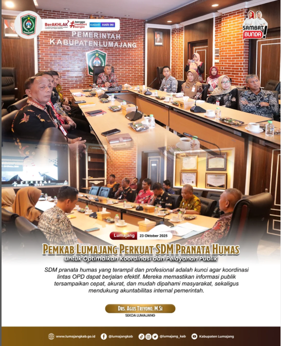 Pemkab Lumajang Perkuat SDM Pranata Humas untuk Optimalkan Koordinasi dan Pelayanan Publik