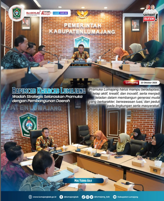 Rapimcab Kwarcab Lumajang: Wadah Strategis Selaraskan Pramuka dengan Pembangunan Daerah