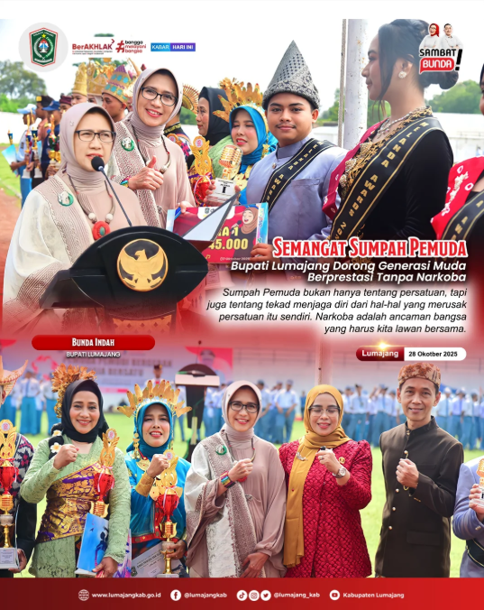 Semangat Sumpah Pemuda, Bunda Indah Ajak Generasi Muda Berprestasi Tanpa Narkoba!