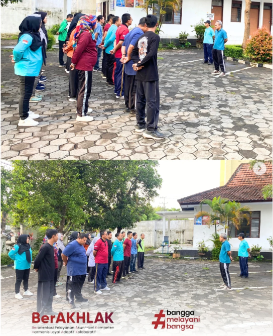 CAMAT LUMAJANG PIMPIN APEL PAGI