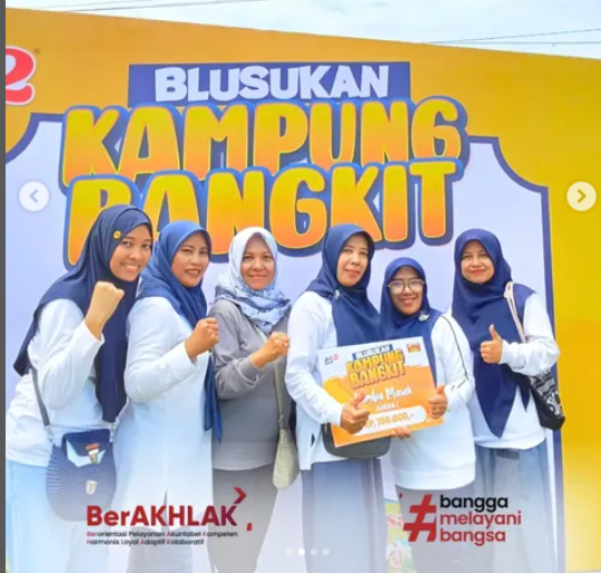 Ketua TP. PKK Kecamatan Lumajang  menghadiri kegiatan Blusukan Kampung Bangkit.