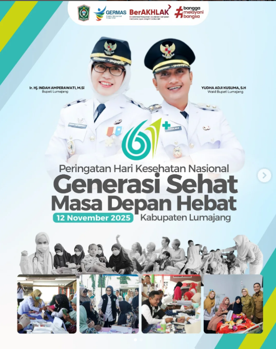 Kalender Kegiatan Peringatan Hari Kesehatan Nasional ke-61 Kabupaten Lumajang