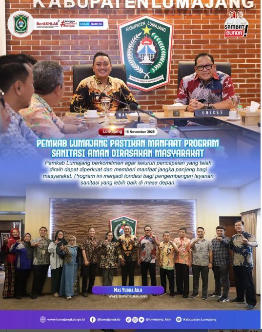 Pemkab Lumajang Pastikan Manfaat Program Sanitasi Aman Terus Dirasakan Masyarakat