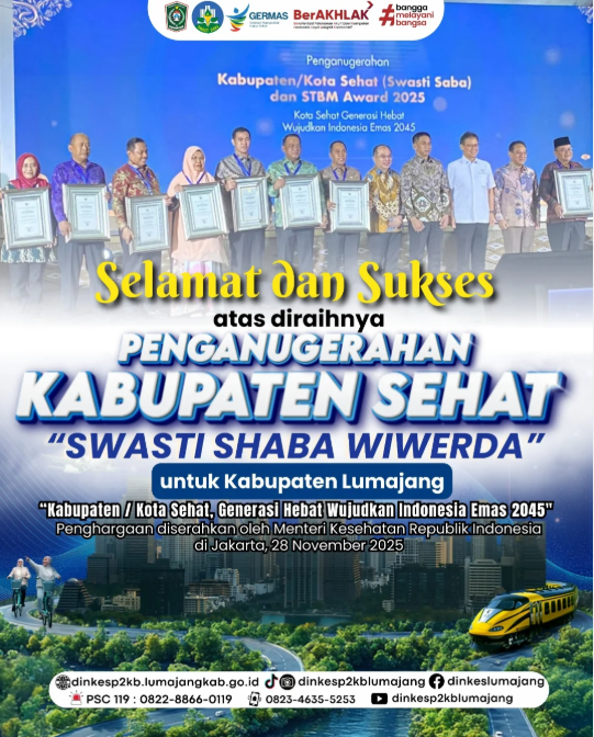 Lumajang Raih Penghargaan Kabupaten Sehat