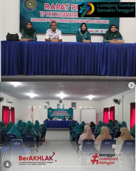 PELANTIKAN 6 KETUA TP PKK KELURAHAN DI KECAMATAN LUMAJANG