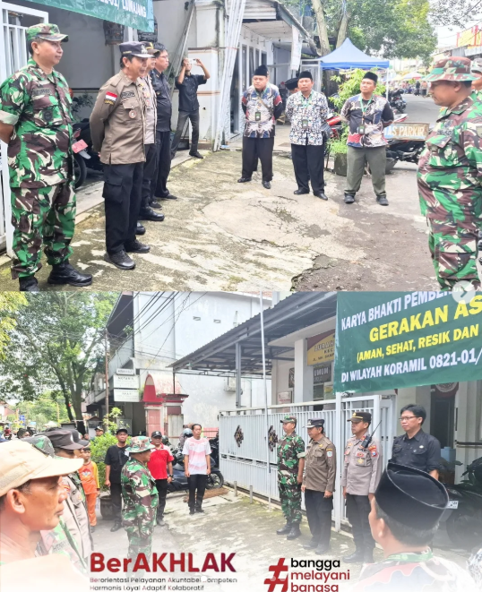 Karya Bhakti Gerakan ASRI (Aman, Sehat, Resik dan Indah) Koramil 0821-01 Lumajang