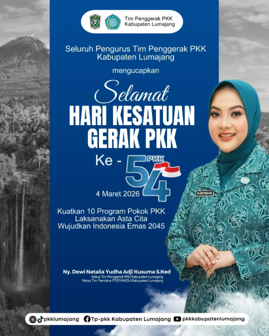 Selamat Hari Kesatuan Gerak PKK ke-54 Tahun 2026 