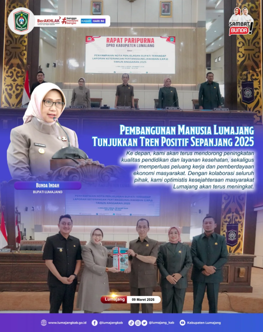 Kabar baik untuk pembangunan manusia di Lumajang 