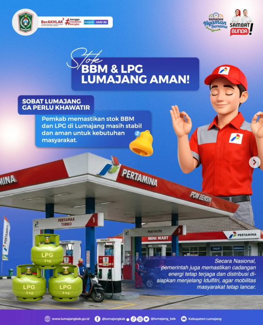 BBM dan LPG di Lumajang dipastikan aman dan stabil.