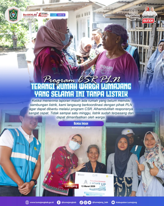 Cahaya baru hadir untuk warga Lumajang 