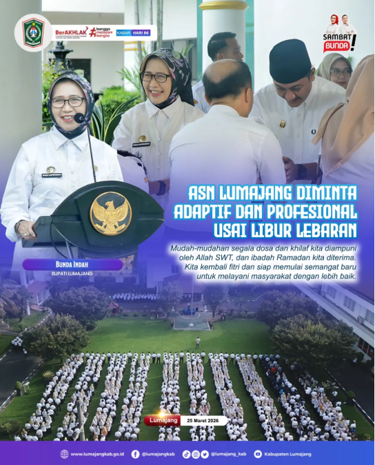 Bunda Indah mengajak seluruh ASN untuk kembali fokus