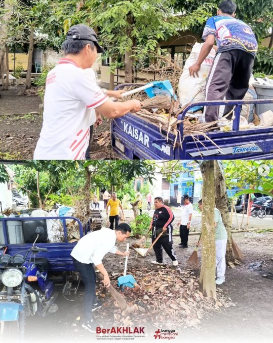 Korve Gerakan Indonesia Asri dan Sarapan Bersama di Lingkungan Kantor Kecamatan Lumajang